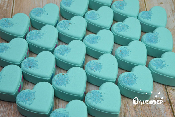 Aqua Heart Bath Bomb