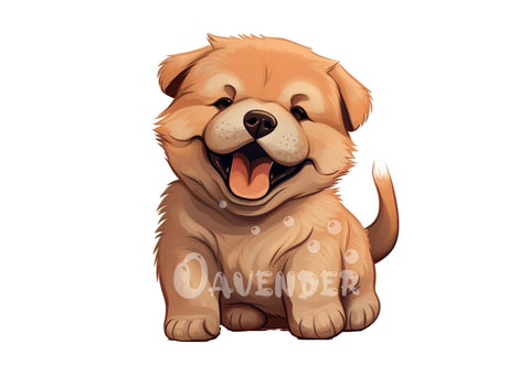 Chow Chow Puppy Sticker