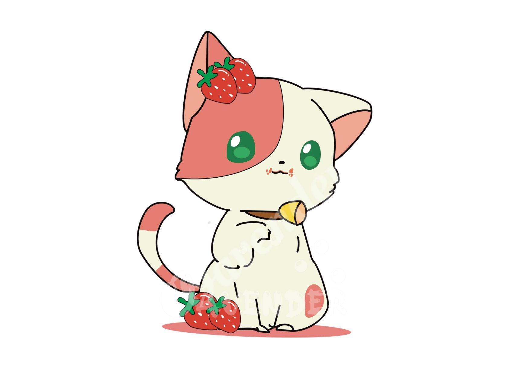 Cute Cat Gift for kitten lovers Colorful Art Kitty' Sticker
